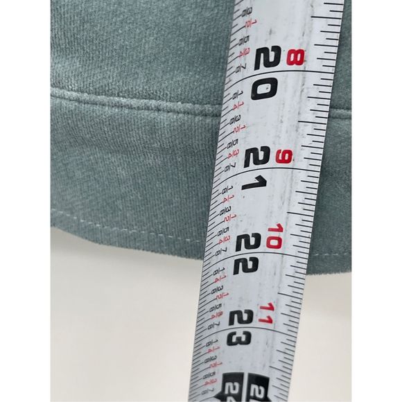 Forever 21 Jacket Sherpa Lined Women Large Blue Green Velour Trucker - Picture 8 of 14